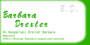 barbara drexler business card